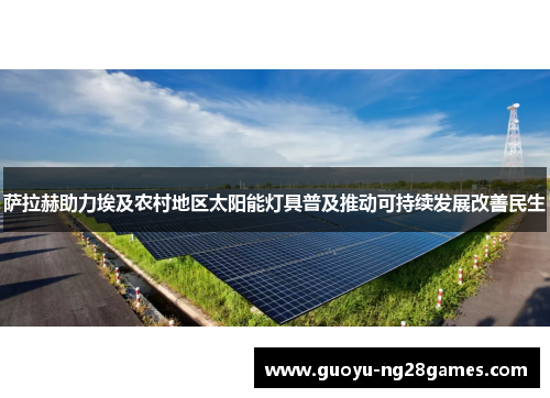 萨拉赫助力埃及农村地区太阳能灯具普及推动可持续发展改善民生
